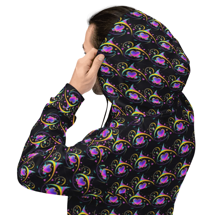 Valentines Heart All Over Print Hoodie product image (4)