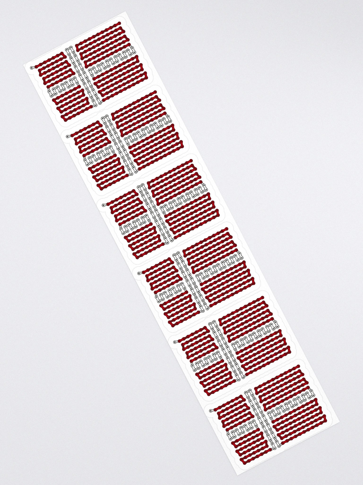 Denmark Bike Chain Flag Sticker 6 Pack product image (2)