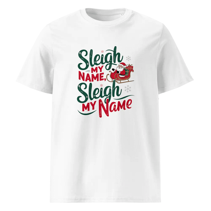 Festive Santa Sleigh Organic Tee product image (53)