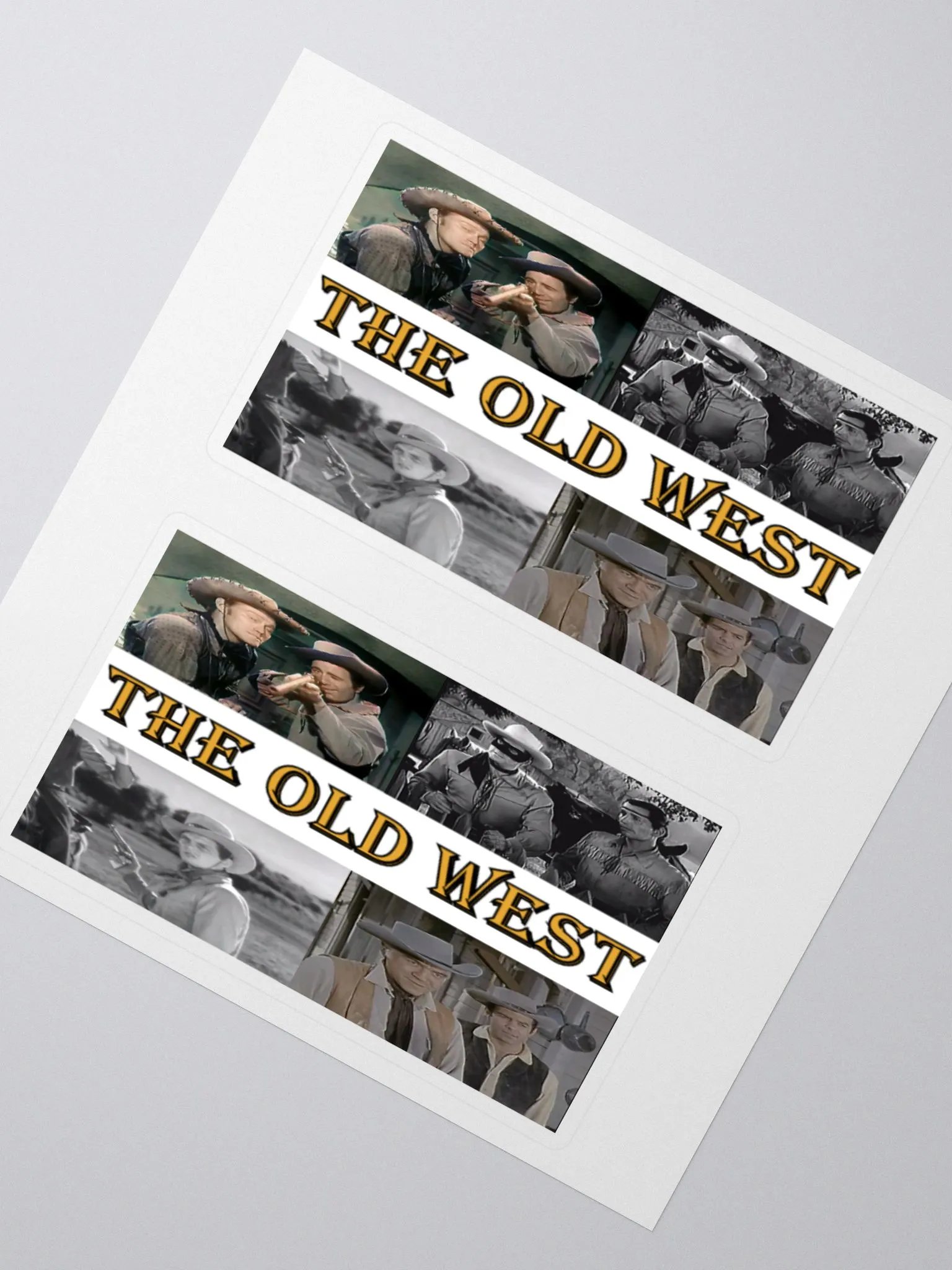 "Turbid" The Old West Collage Sticker Set product image (2)