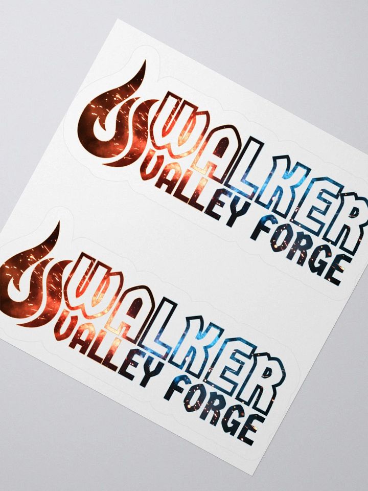 Walker Valley Forge Fiery Logo Kiss-Cut Stickers product image (1)