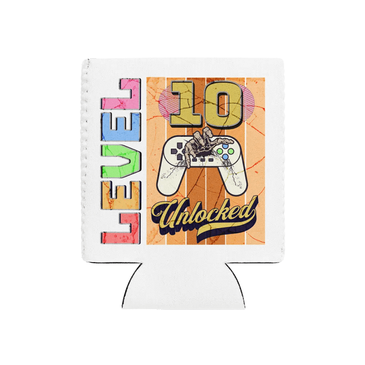 Level 10 Unlocked Gamer Can Cooler product image (1)