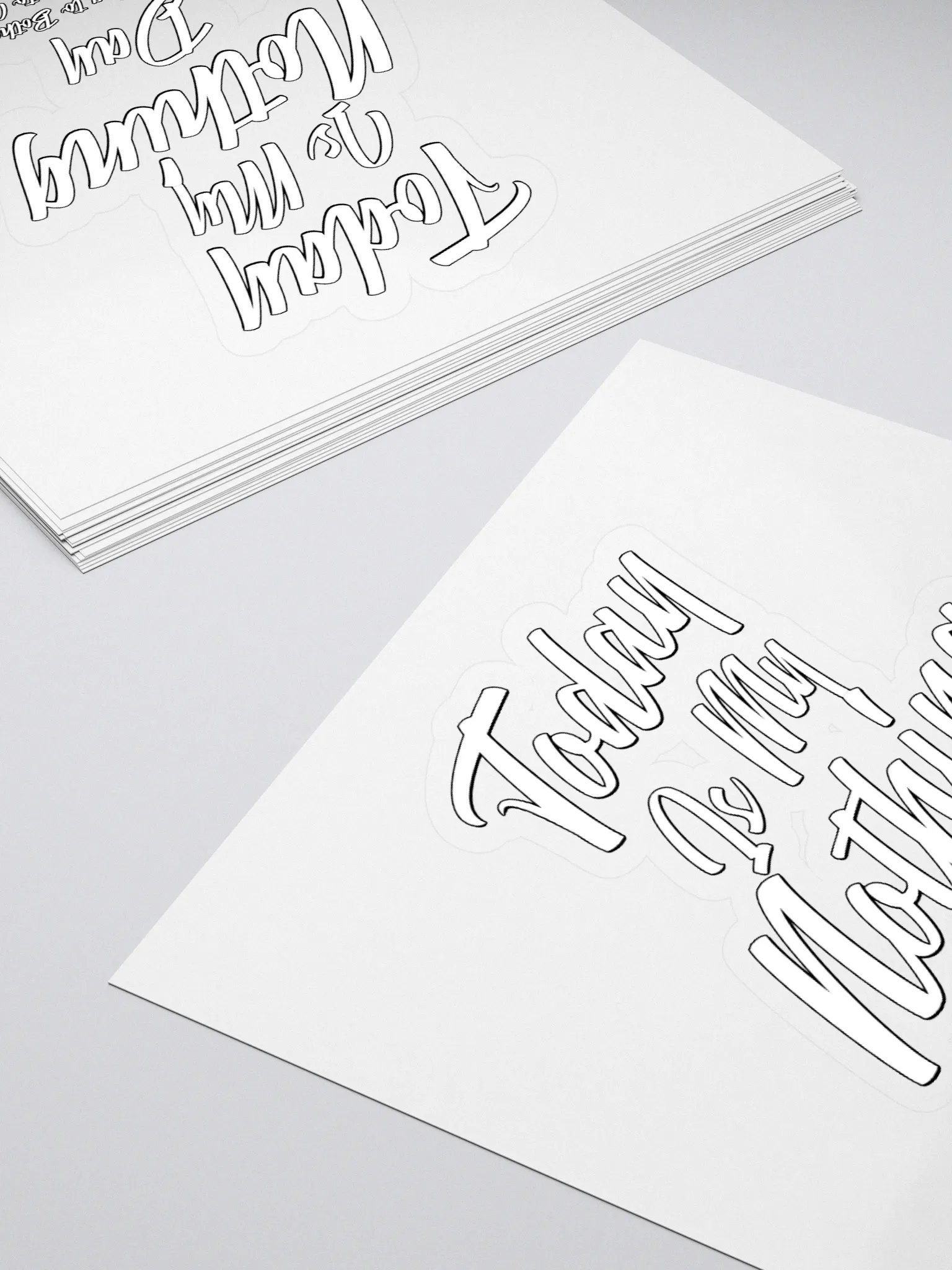 Today Is My Nothing Day Inspirational Sticker product image (4)