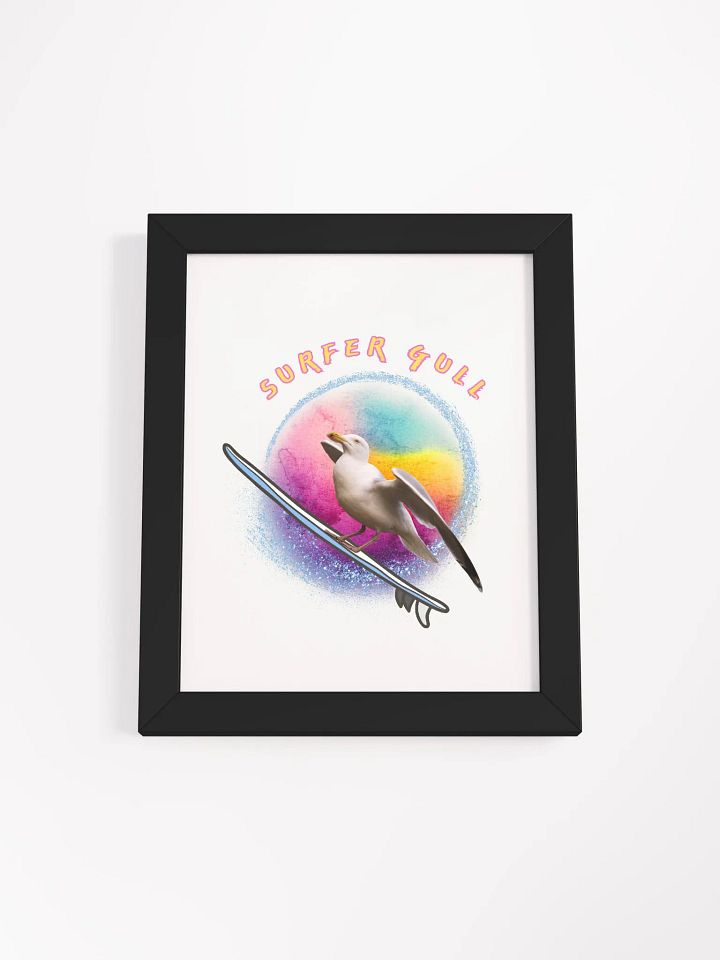Soleil the Surfer Gull Framed Print product image (7)