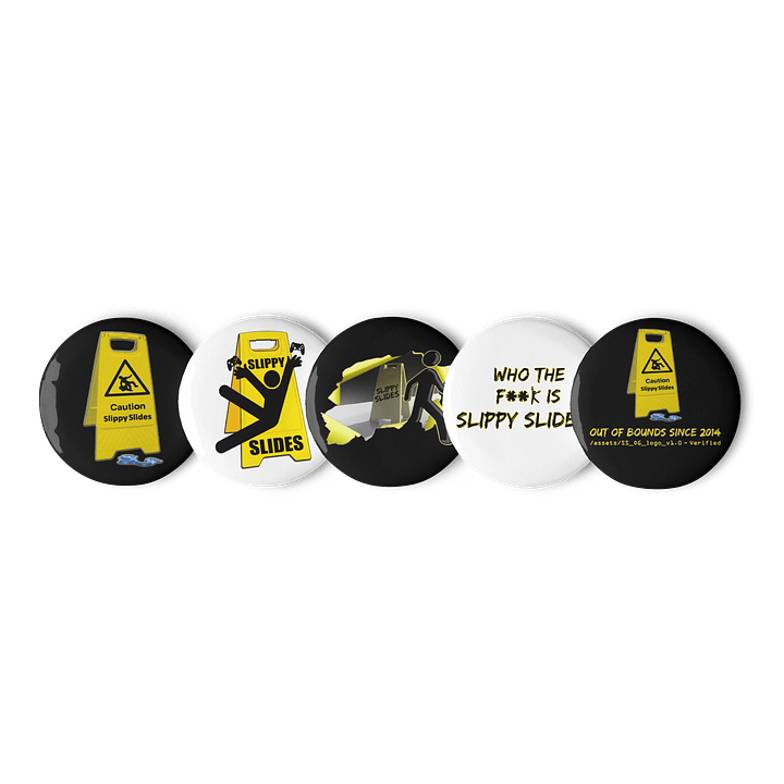 Slippy Slides Logo Pin Button Selection product image (2)