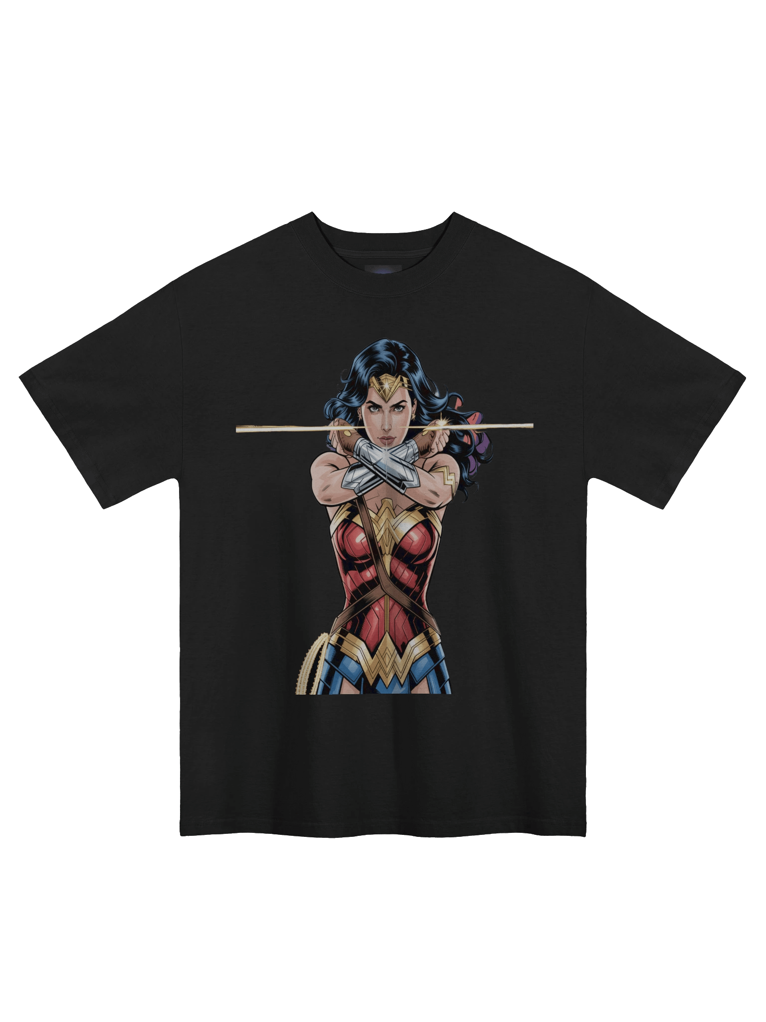 Wonder Woman Lasso Eclipse Oversized Faded T-Shirt product image (3)