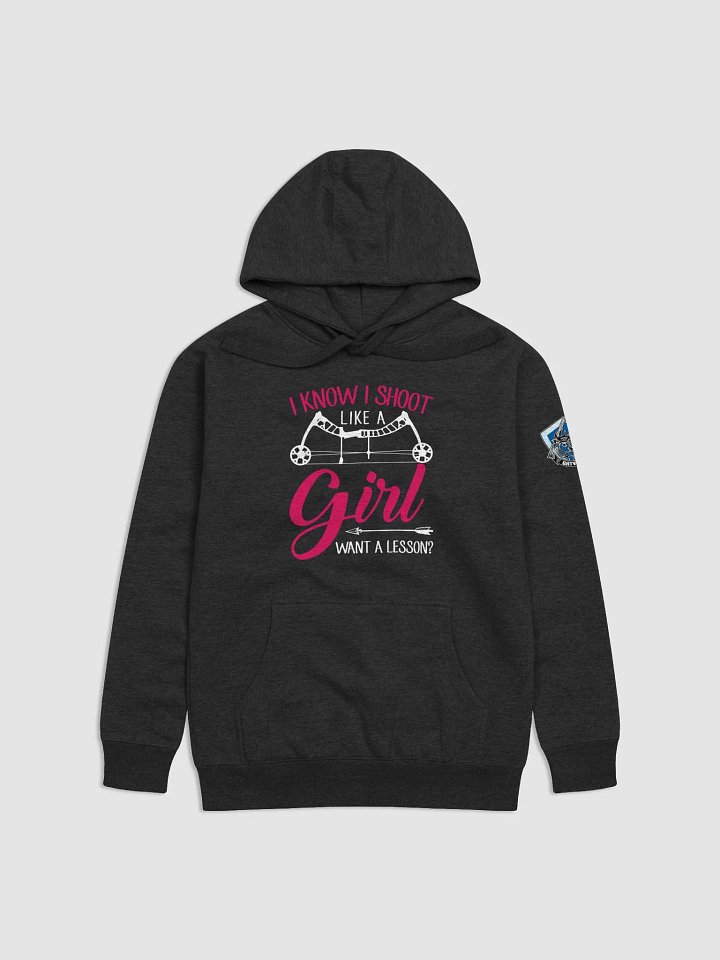 GHTVHub-Shoot Like a Girl Northern Reindeer Emblem Premium Hoodie product image (1)