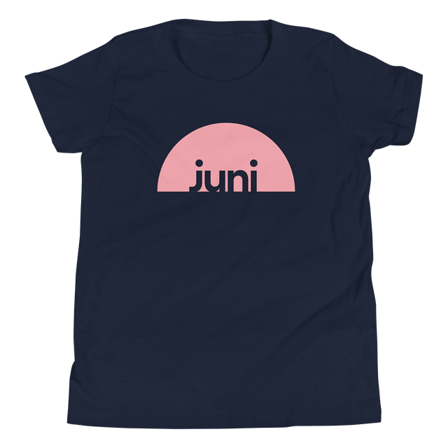 Juni T-Shirt, Pink On Navy (Youth) product image (1)