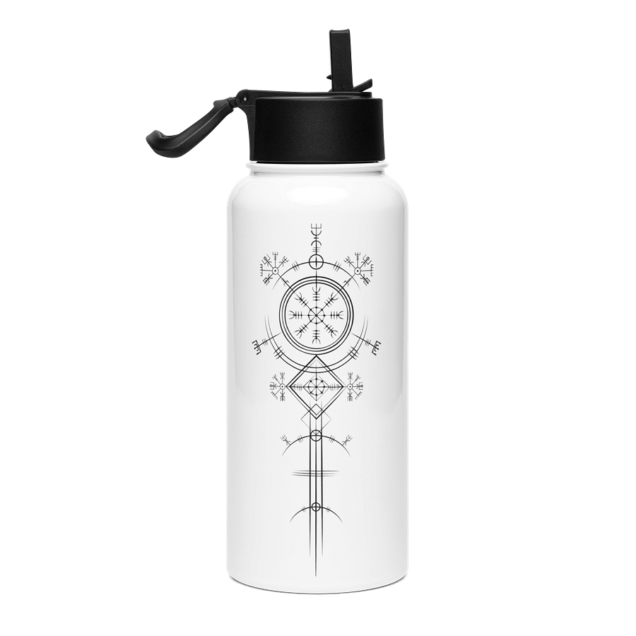Forged In Valhalla: Ægishjálmur Sigil Steel Water Bottle product image (4)
