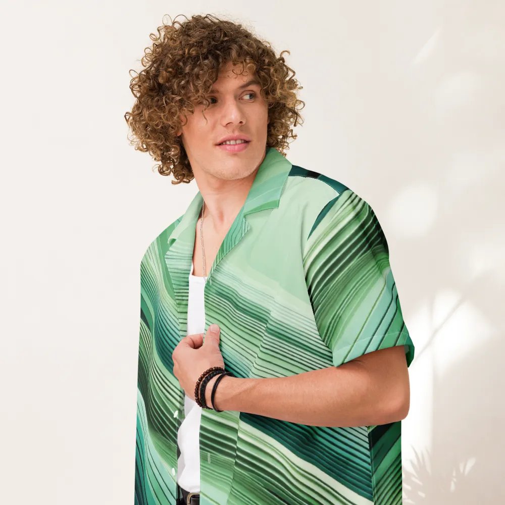 Men's Full-Print-8 Green Hawaiian Shirt product image (8)