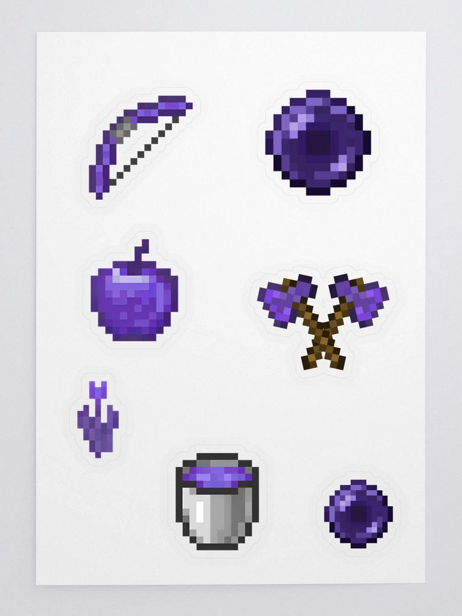 LaKitty101 Purple Inventory Sticker Sheet product image (3)