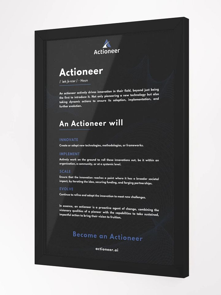 Actioneer Manifesto (Black) product image (2)