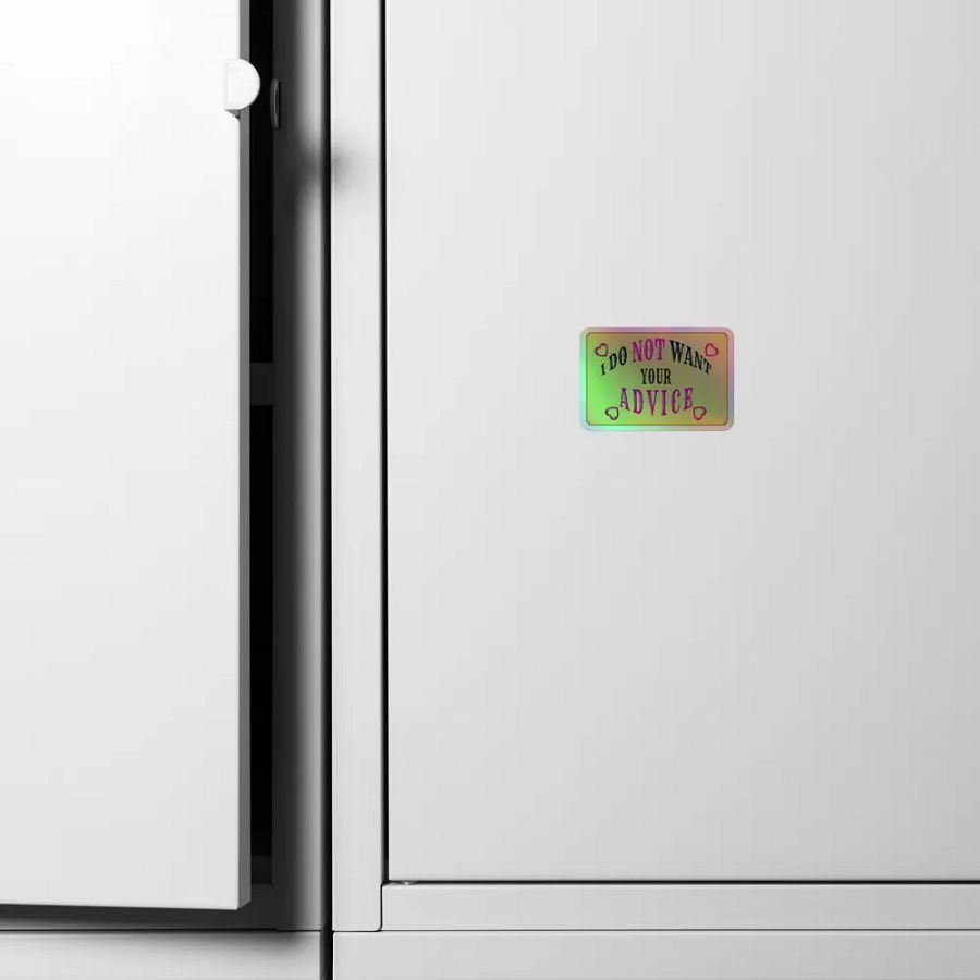 No Advice Holo Sticker product image (6)