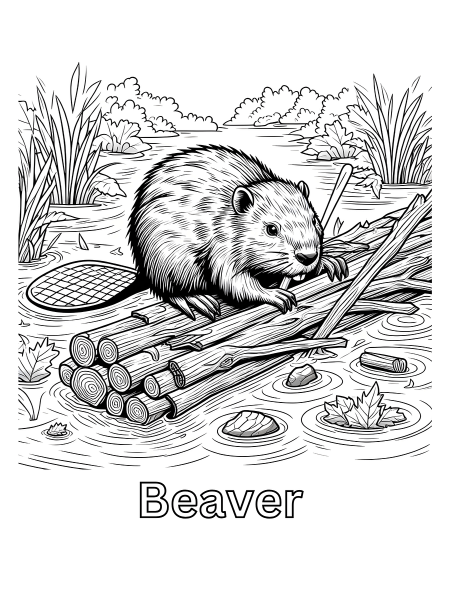 Wild Wonders: American Animals Coloring Book PDF product image (8)
