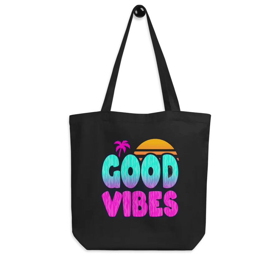 GOOD VIBES Eco-Friendly Tote Bag product image (8)