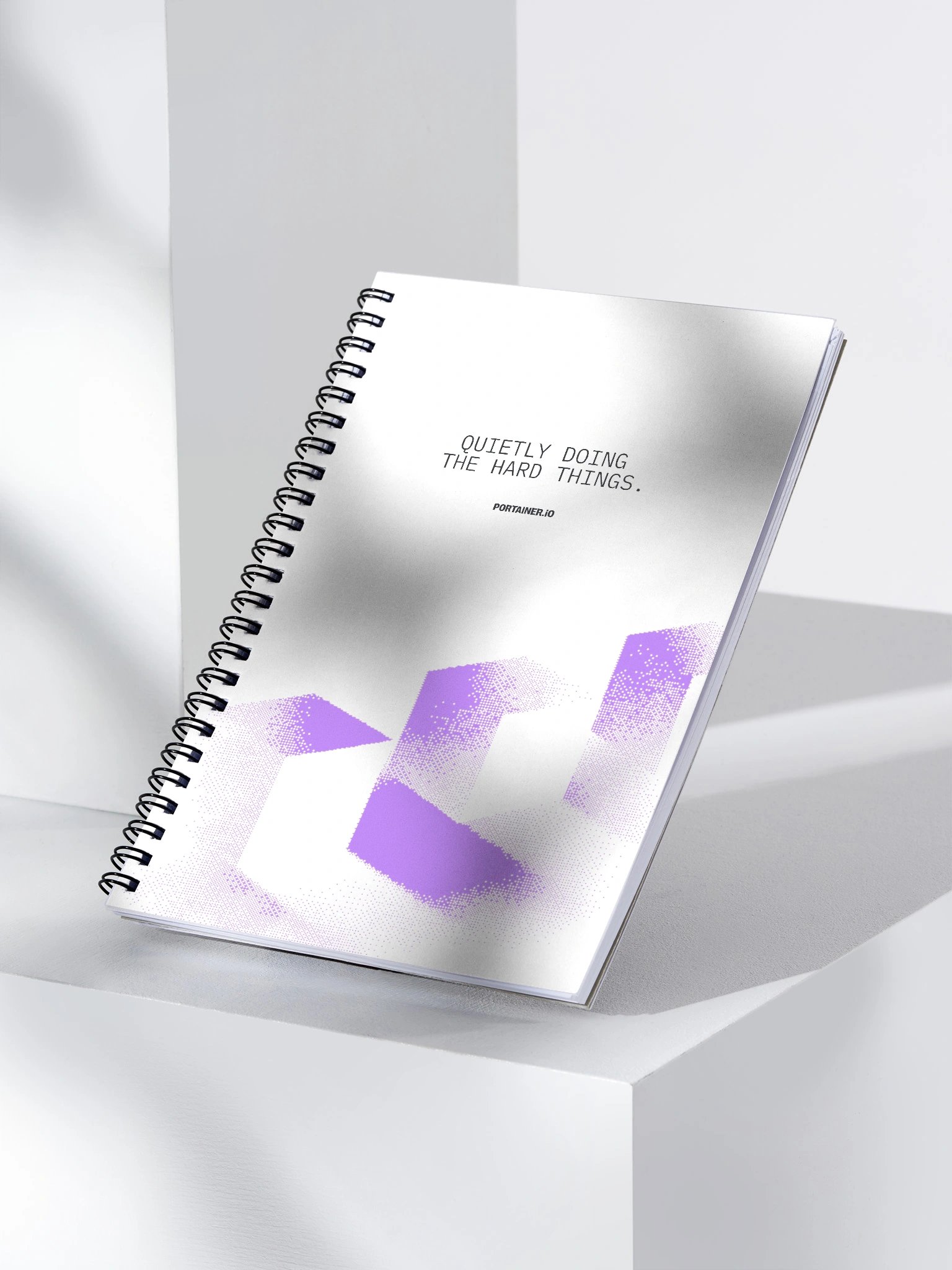 Portainer Notebook - Purple - Quietly doing the hard things product image (3)