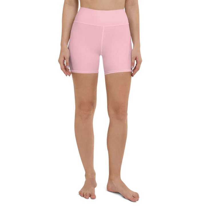 Plain Color Pink Yoga Shorts product image (1)