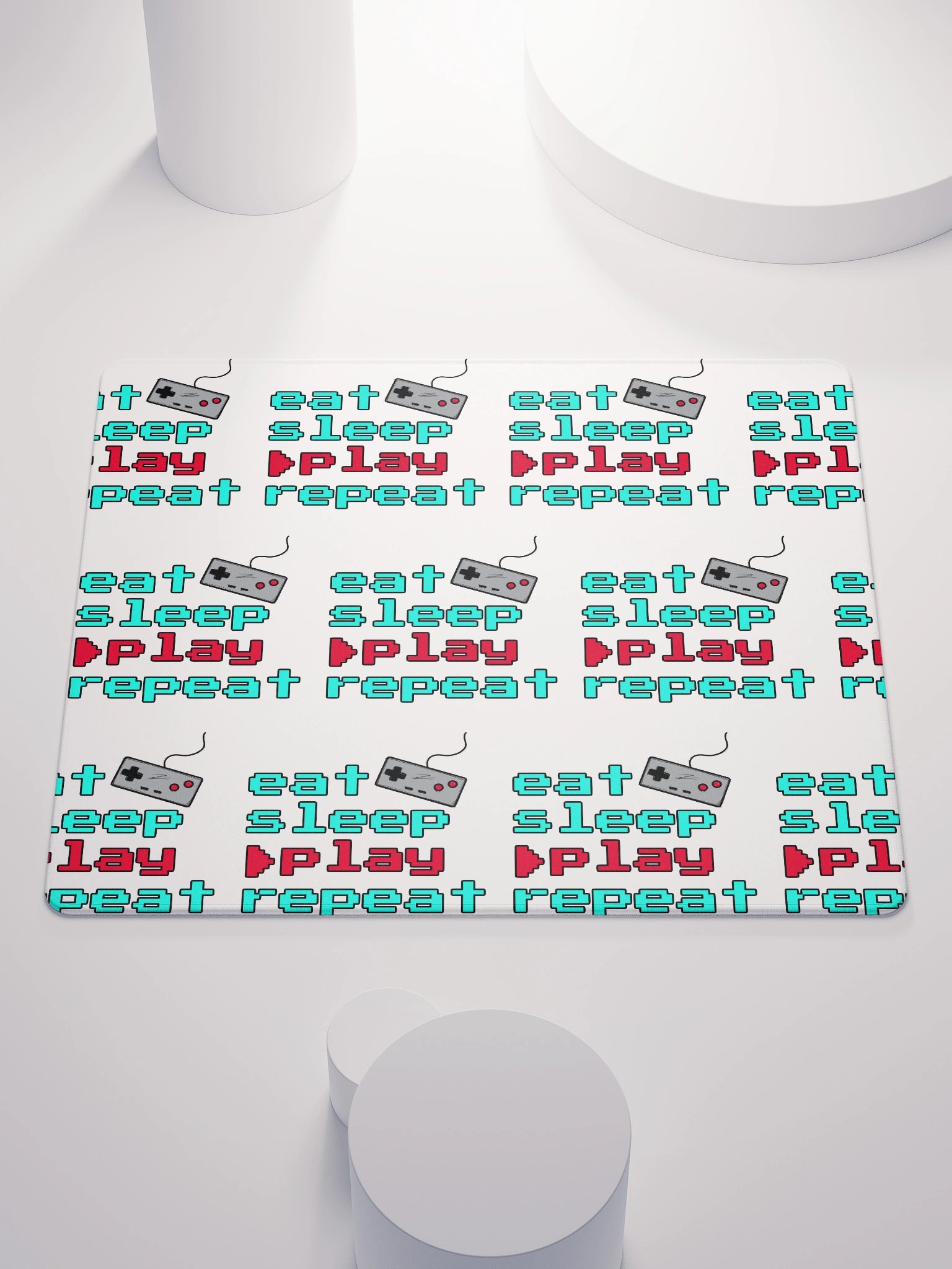 Gaming Mousepad | eat sleep play repeat product image (2)