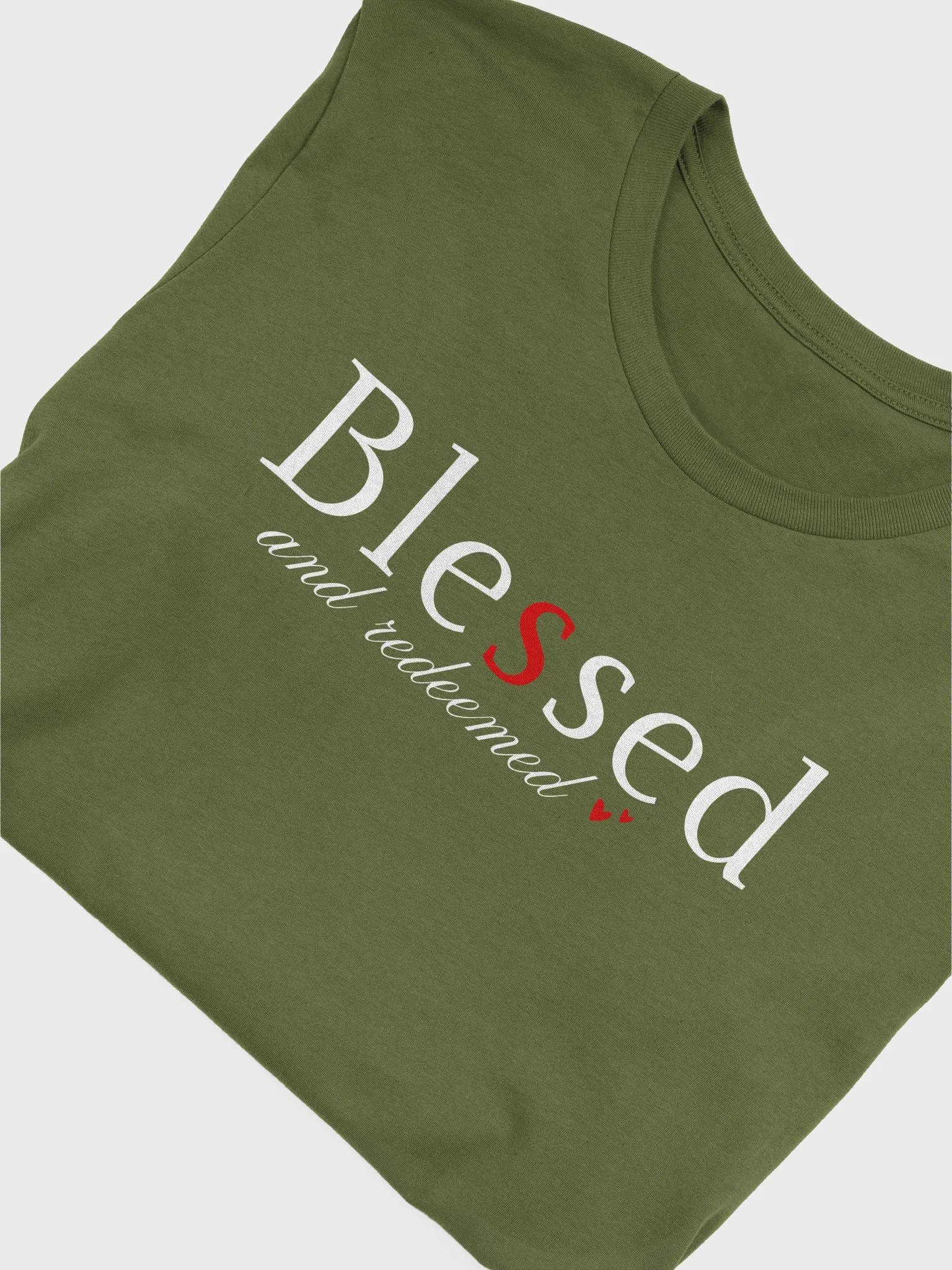 Blessed and Redeemed Christian Faith Bella Canvas T-shirt product image (2)
