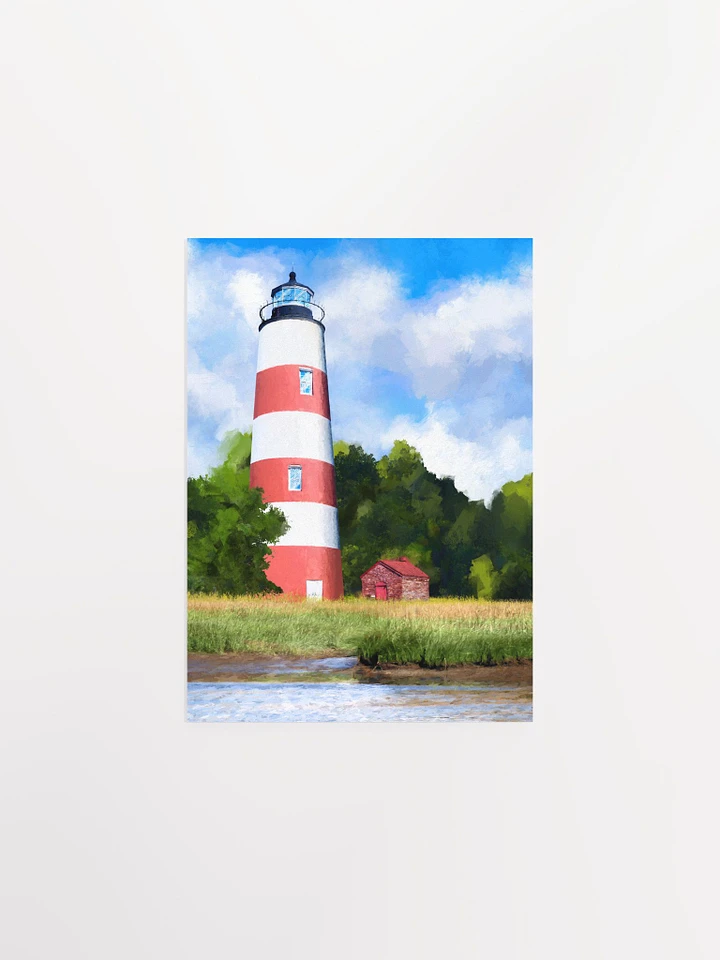 Sapelo Island Lighthouse – Georgia Coast Matte Poster product image (1)