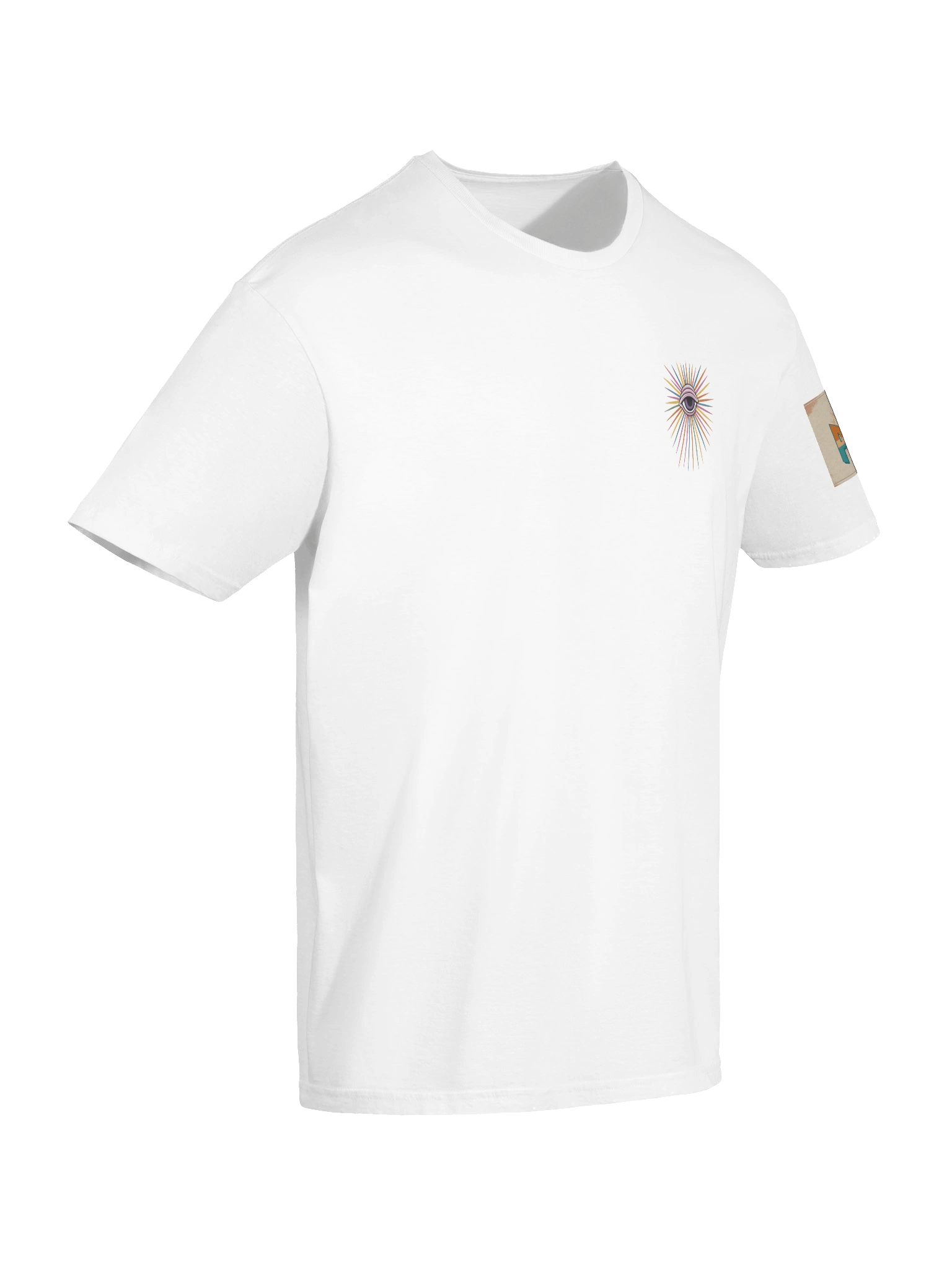 Unisex PWR Radiating Eye/Radio Tower White T-shirt product image (10)