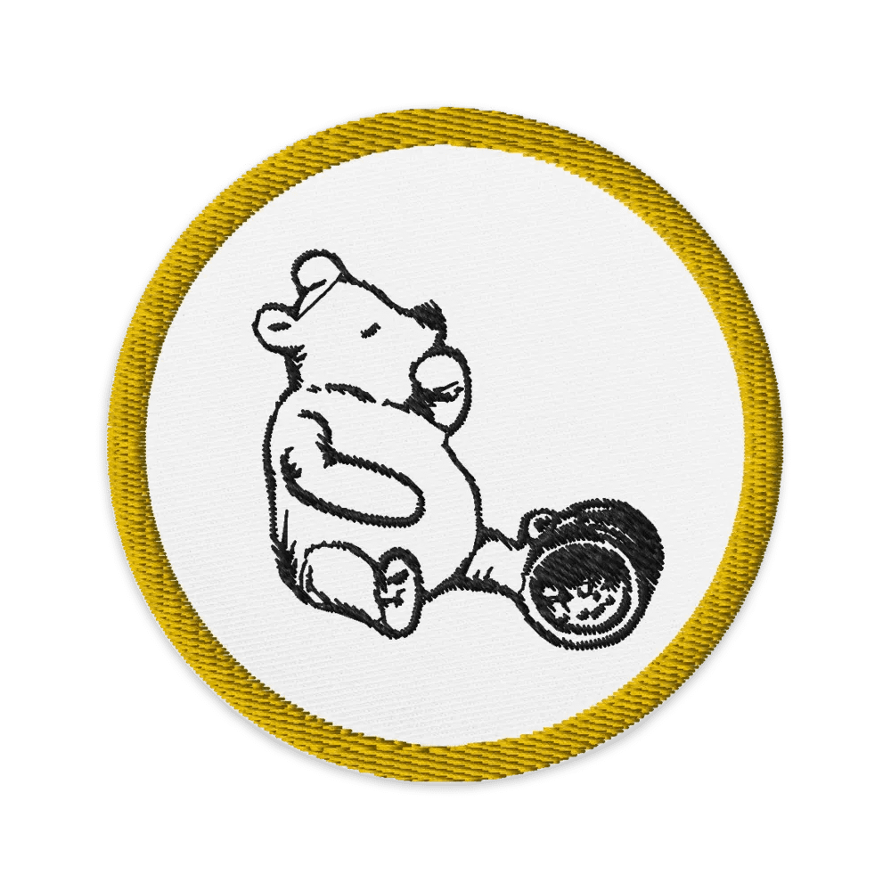 Embroidered Pooh Bear Patch product image (1)