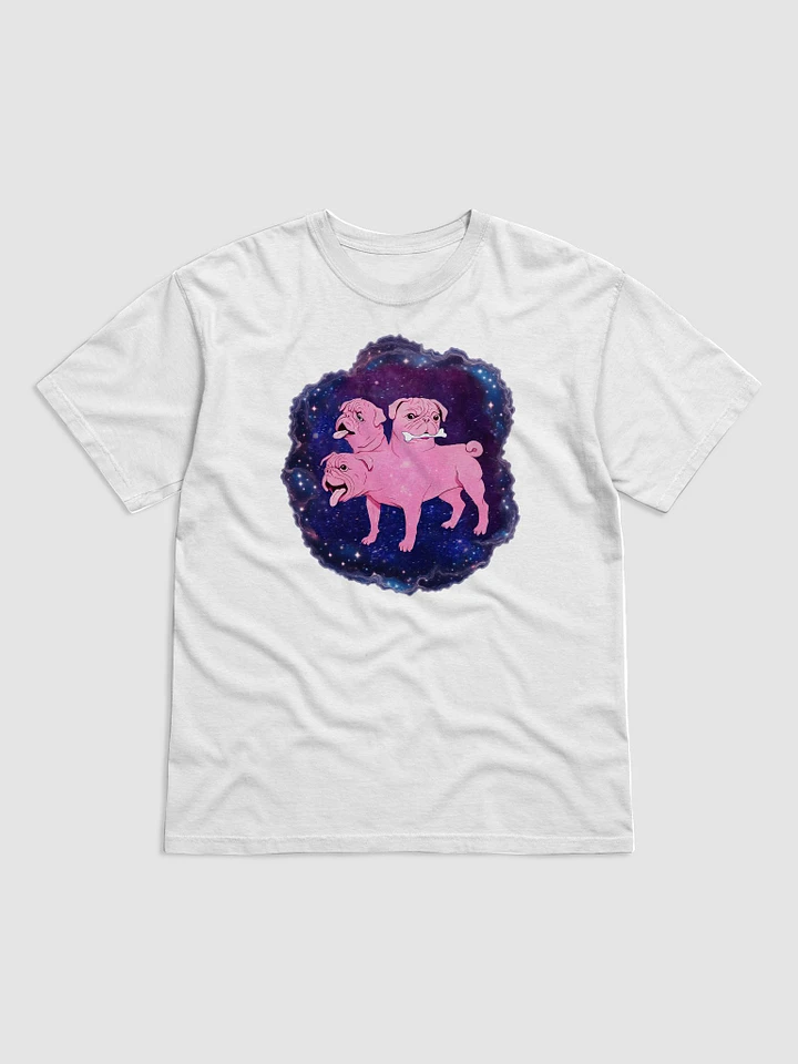 Pink Pug Cerebus In The Stars - T-Shirt product image (1)