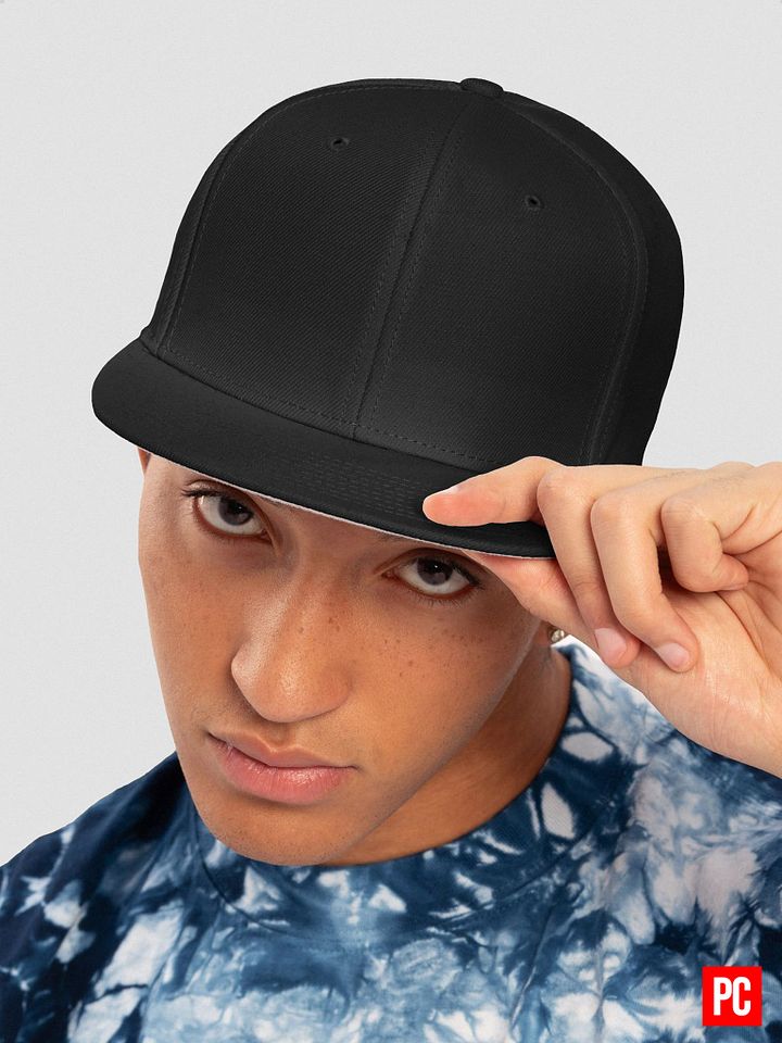 Plain Color Black Wool Blend Snapback Cap product image (1)