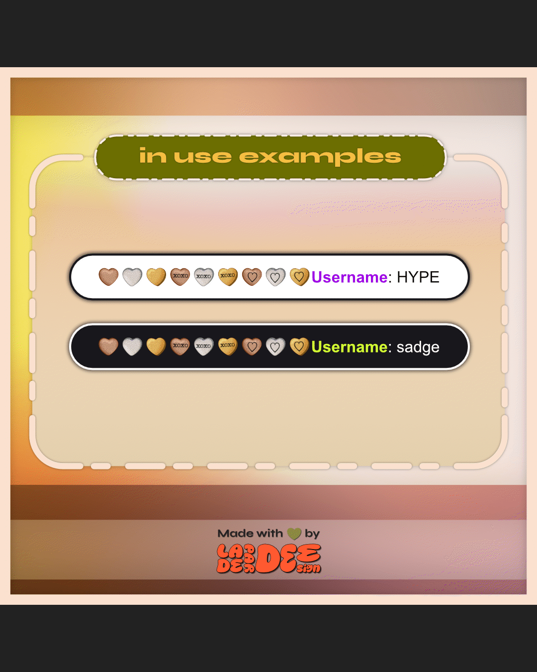 Candy Heart Badges product image (4)