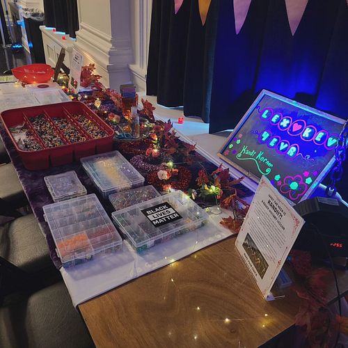 🌹💍Got booked to bring the #kandikorner out to a rave themed Friday the 13th wedding reception & BBQ recently!! Here are some ...