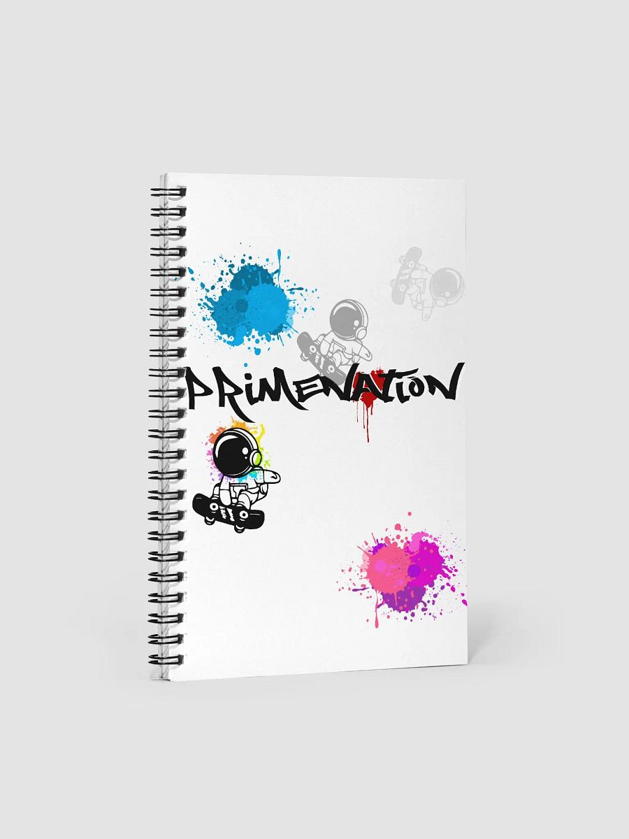Cosmic Skater Spiral Notebook product image (1)