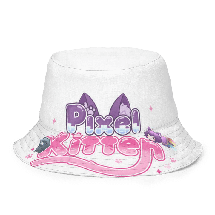 Pixel Kitten Reversible Bucket Hat product image (2)