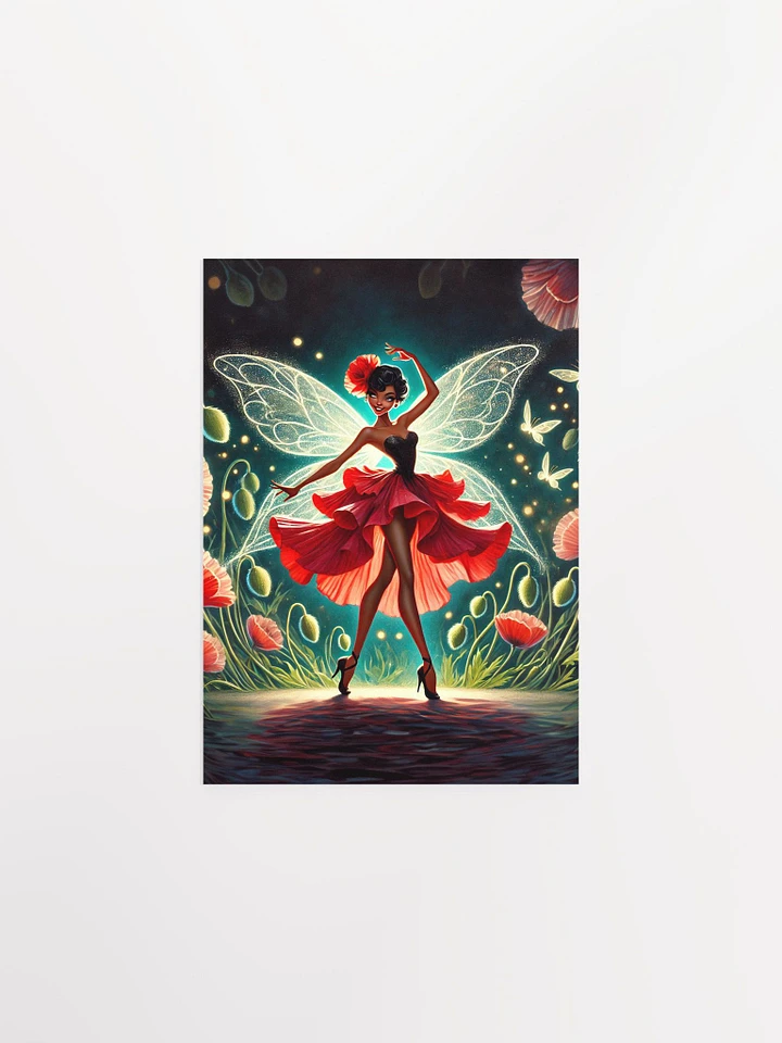 Poppy Fairy Floral Garden Premium Matte Poster product image (2)