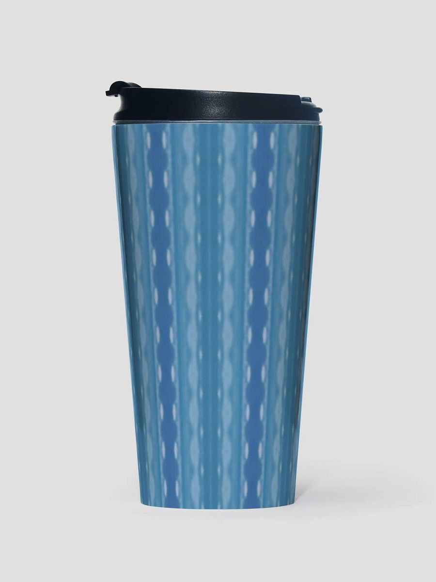 Ocean Blue Striped Travel Mug product image (1)