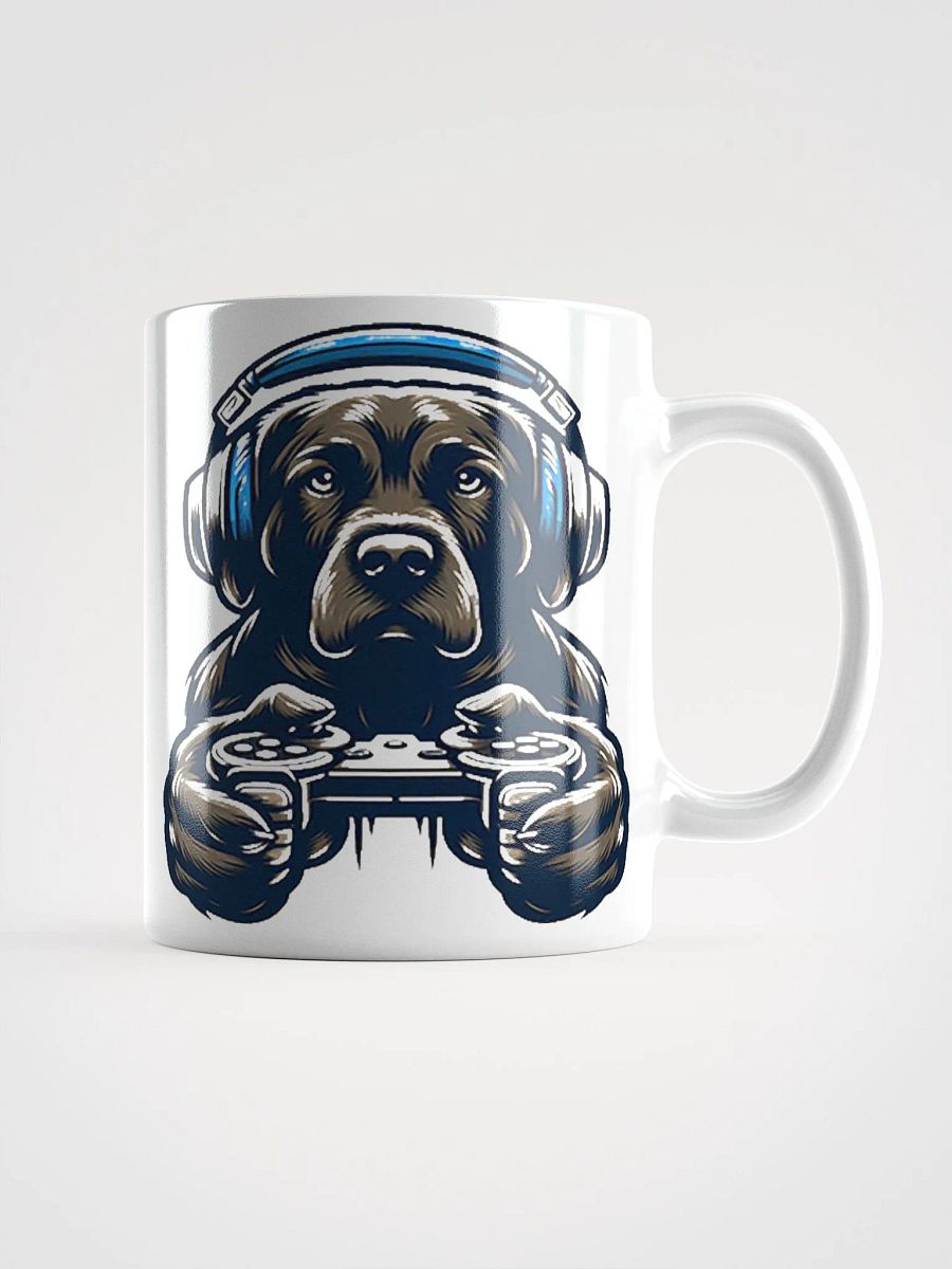 Gamer Dog #Stylish Glossy White Mug product image (1)