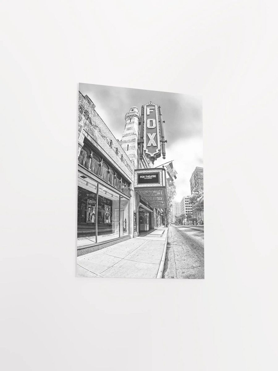 The Fox Theatre – Atlanta Black And White Matte Poster product image (19)