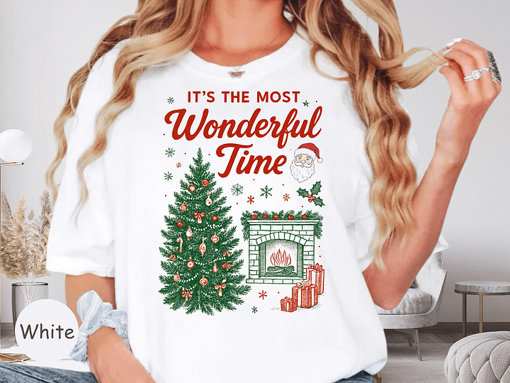 It's The Most Wonderful Time" | Comfort Colors® Vintage Christmas Tee product image (26)