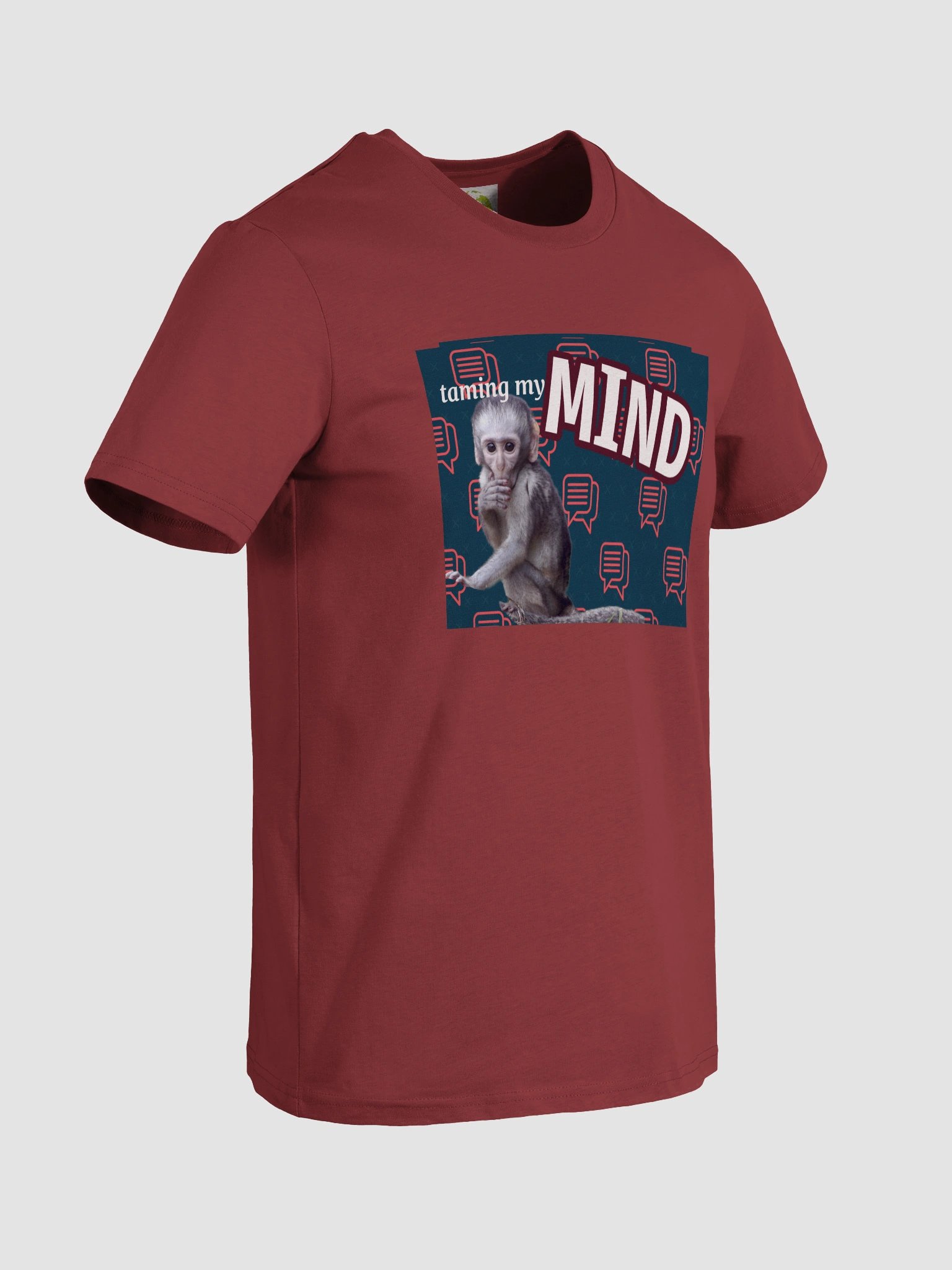 Vervet Monkey Organic Cotton T-Shirt -taming my monkey mind product image (2)