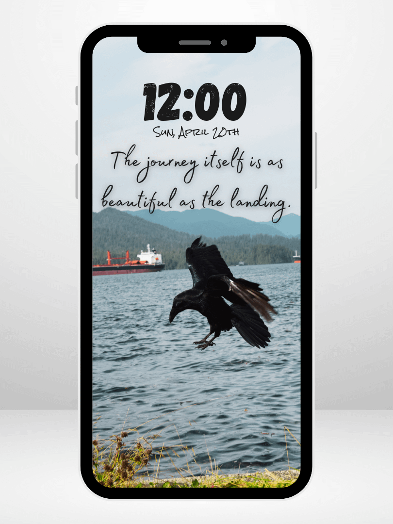 Raven's Flight – Digital Android/iPhone Wallpaper product image (1)