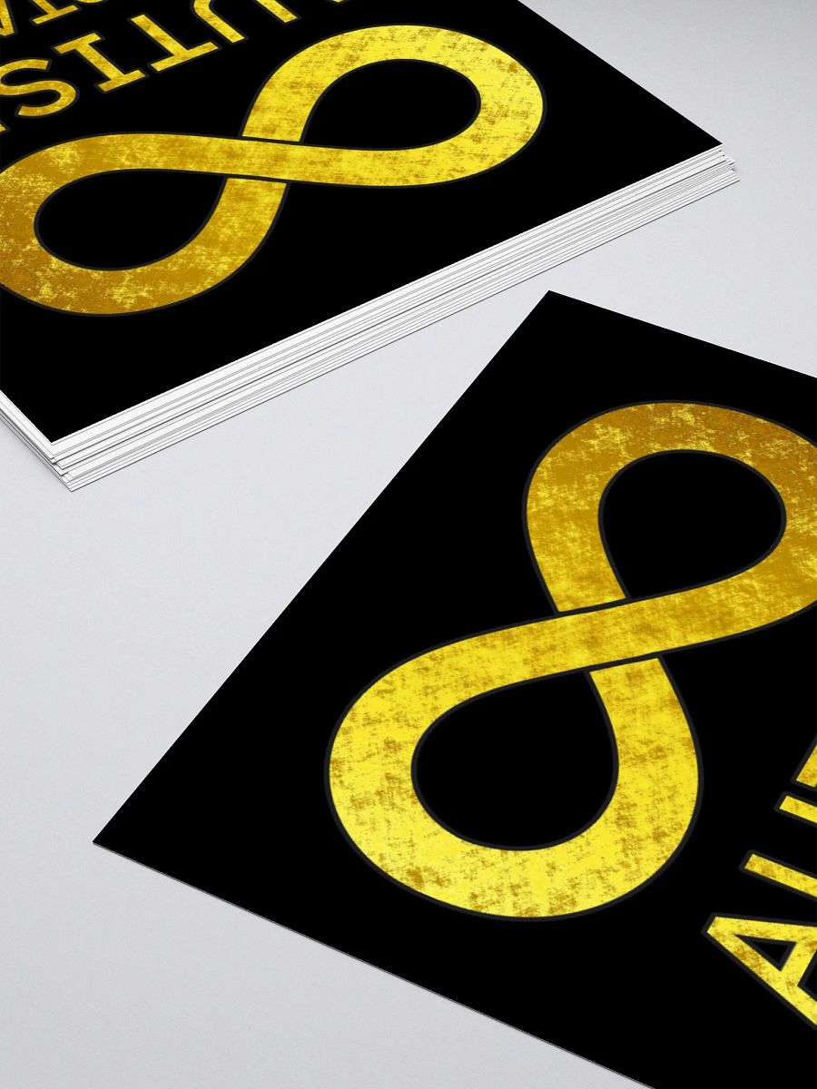 Golden Infinity Autism Acceptance Sticker product image (11)