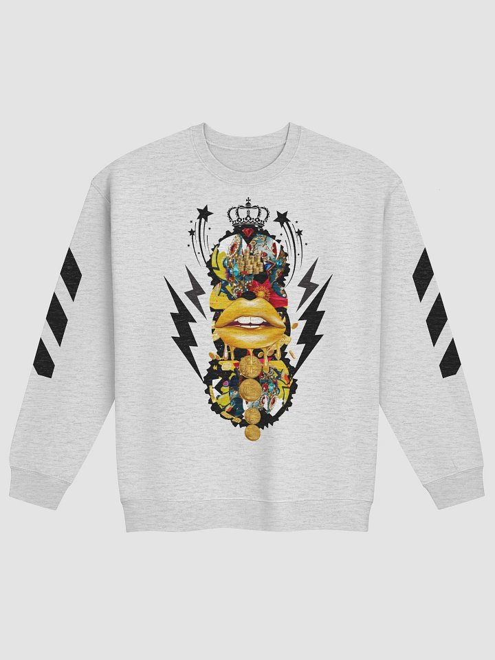 'Speak Rich' Gold Lips Sweatshirt product image (3)