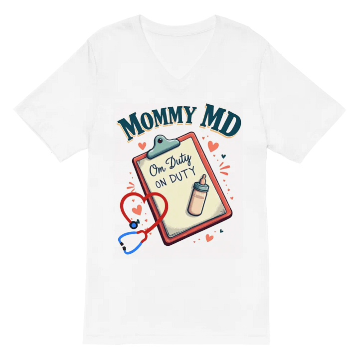 Mommy MD On Duty V-Neck Tee product image (6)