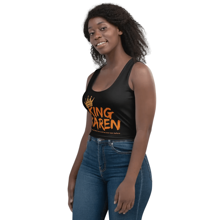 King Karen Crowned Black Stretchy Crop Top product image (10)
