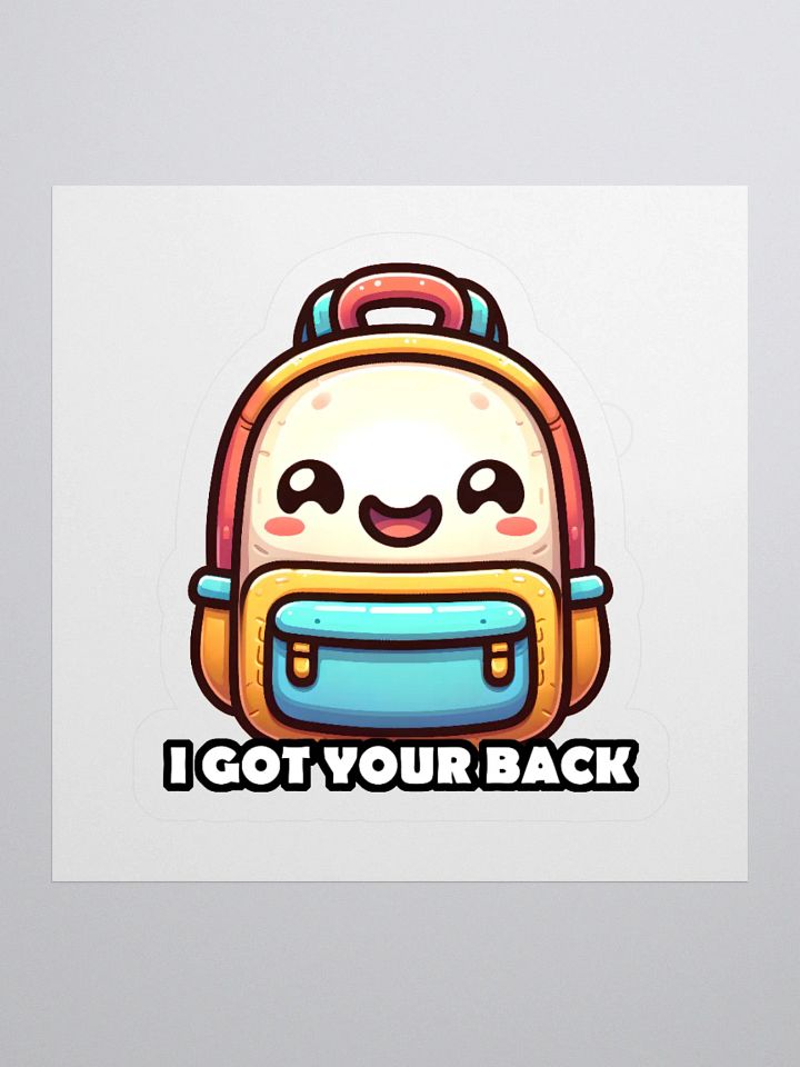 I Got Your Back Funny Backpack Pun Sticker product image (1)