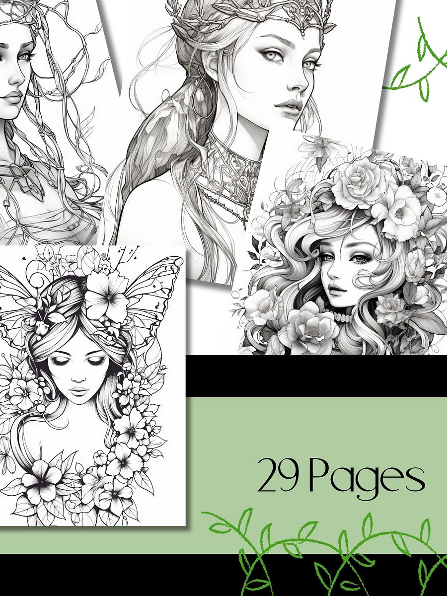 Fantasy Fairies Coloring Book product image (2)