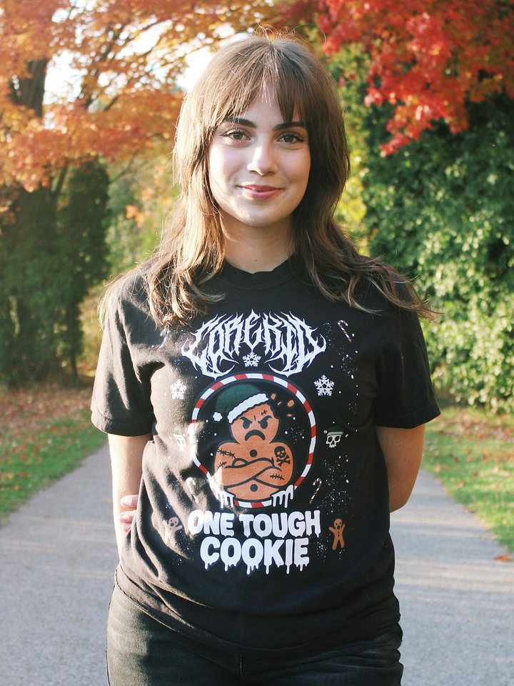 “ONE TOUGH COOKIE” Holiday Black/Colored T-Shirt product image (2)