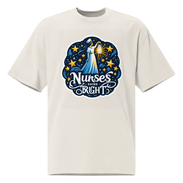 Celestial Nurse Lantern Oversized T-Shirt product image (3)