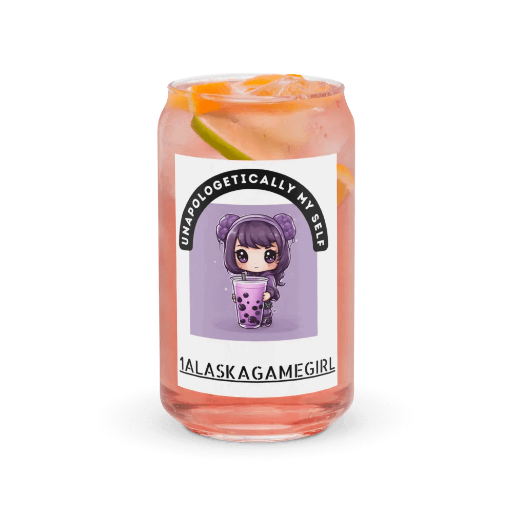 1AlaskaGamegirl unapologetically my self beverage Glass product image (7)