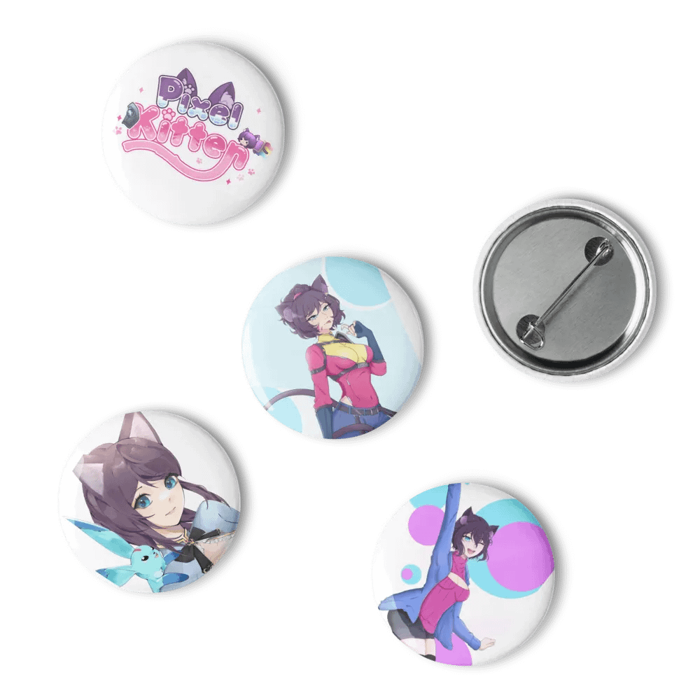 Pixel Kitten Pin Button Set product image (15)