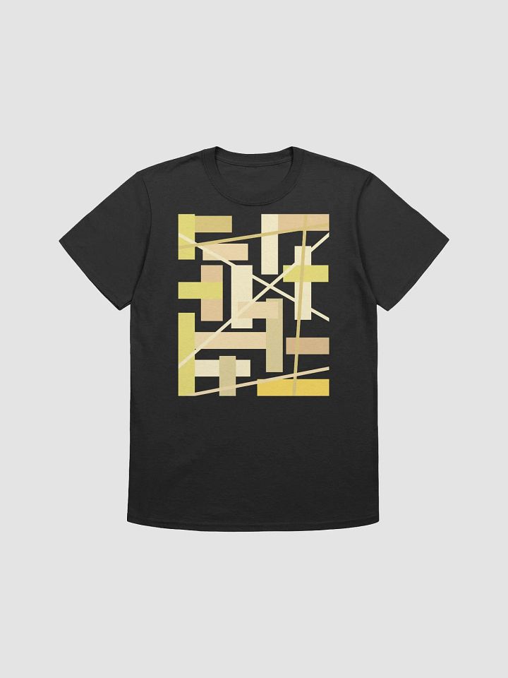 Black Background Golden Geometric Square Rectangle Line Pattern product image (1)